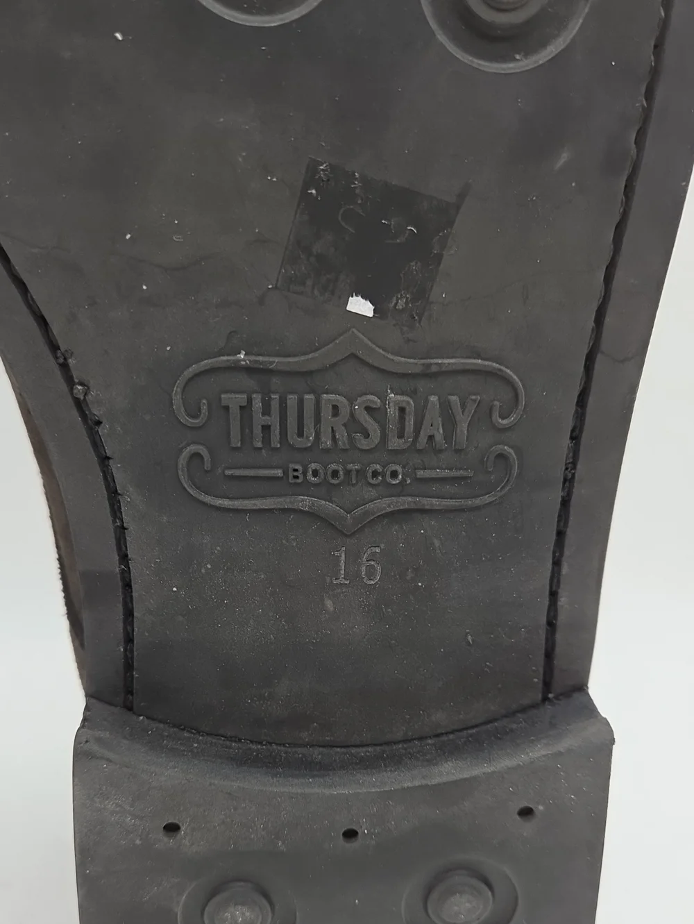 Thursday Boots Cadet Lace Up Gray Suede Size 16